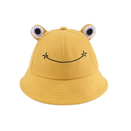 Bob grenouille jaune qui sourit en coton